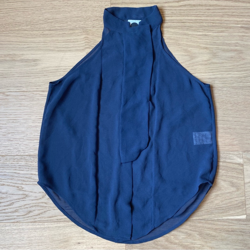 Assembly New York Placket sleeveless Top/blouse, size M, navy